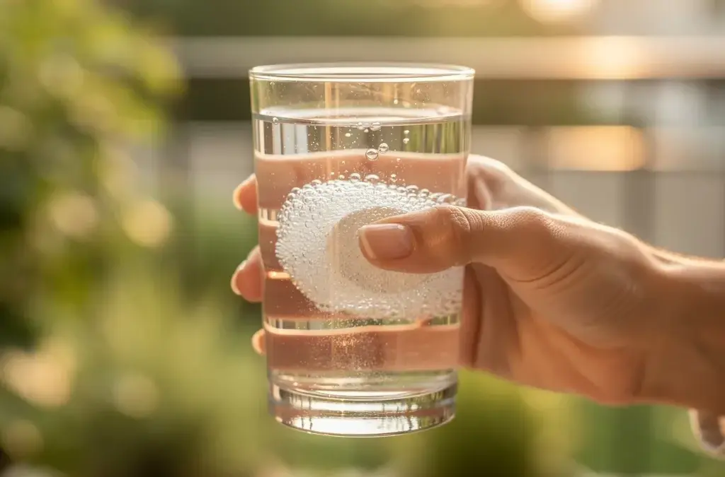 Freiverkäufliche Wassertabletten zur Unterstützung der Flüssigkeitsaufnahme und Mineralstoffversorgung
