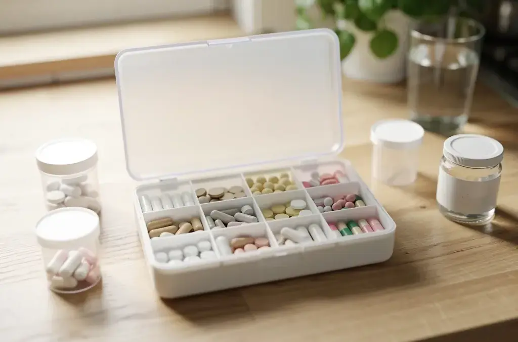 Optimale Medikamentenbox für sichere Aufbewahrung von Arzneimitteln und einfache Sortierung