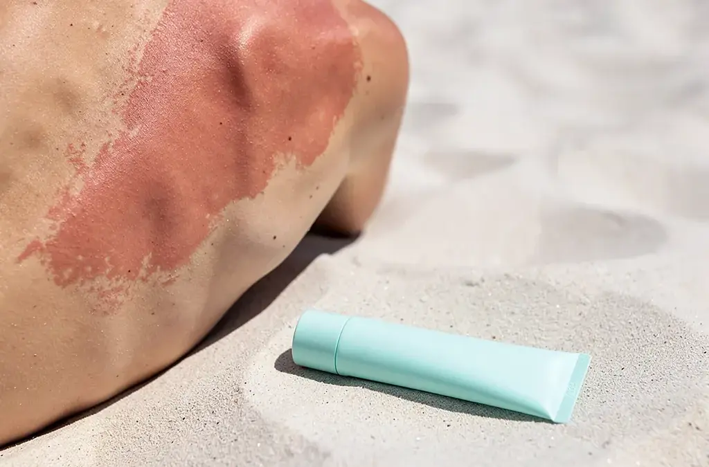 Medikamente bei Sonnenbrand: kühlende Gele und Schmerzmittel in der Reiseapotheke