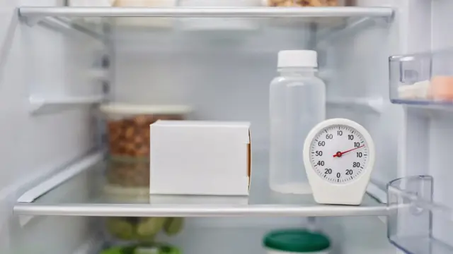 Kühlschrank mit Medikamentenbox zur Aufbewahrung von Tabletten im Kühlschrank