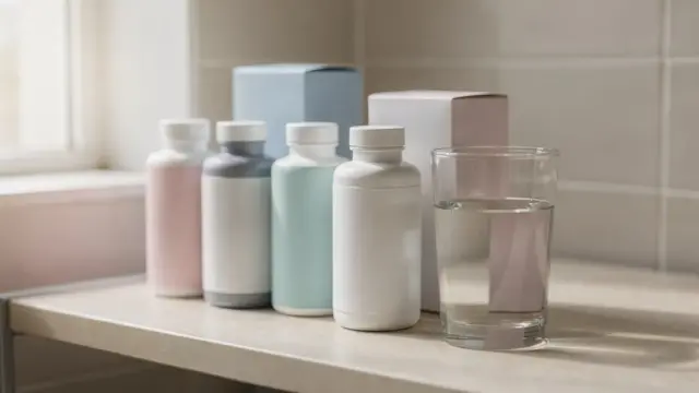 Rezeptfreie Medikamente und Hilfsmittel bei Harndrang in einer Apotheke